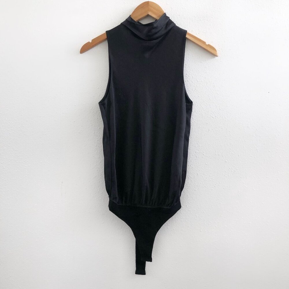 VINCE‎ Sleeveless Draped Turtleneck Bodysuit Size XS - Picture 3 of 13